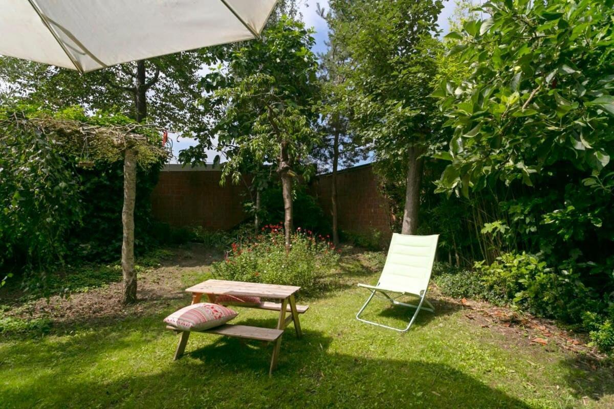 Eighties Modernist Design House With Garden Near The Beach 奥斯滕德 外观 照片